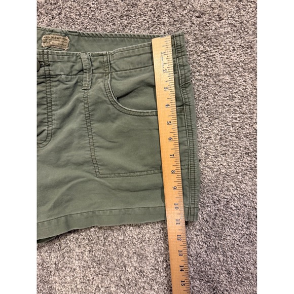 American Eagle Shorts Womens 10* Green Utility Button Fly Low Rise Cargo Chino* - Picture 7 of 9